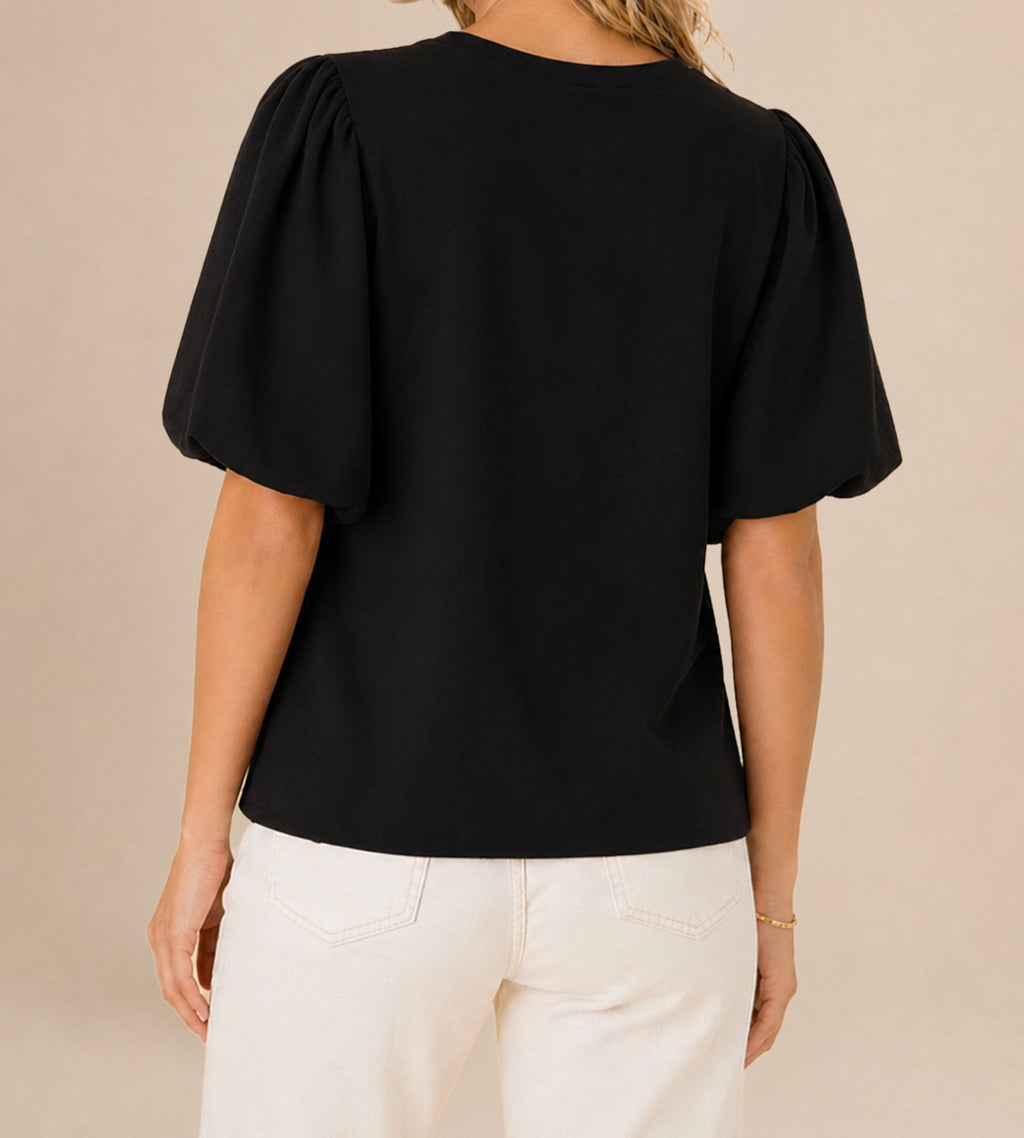 Puff Sleeve Essential Top